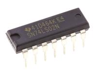 sn74ls02n Texas Instruments SN74LS02N, Quad 2-Input NOR Logic Gate, 14-Pin PDIP