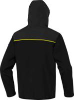 hort2njxx Delta Plus Horten 2 Black/Yellow, Lightweight, Water Repellent, Windproof Softshell Jacket, XXL