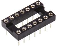 w30514ttrc Winslow 2.54mm Pitch Vertical 14 Way, Through Hole Turned Pin Open Frame IC Dip Socket, 5A