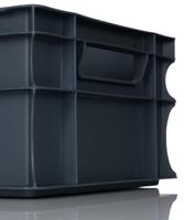 163-1899 RS PRO 15L Grey PP Small Euro Containers, 170mm x 300mm x 400mm