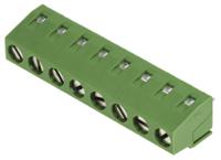 282836-8 TE Connectivity Buchanan Series PCB Terminal Strip, 8-Contact, 5mm Pitch, Through Hole Mount, 1-Row, Screw Termination