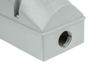 101 MENNEKES IP44 Blue Wall Mount 3P Right Angle Socket, Rated At 16A, 230 V