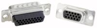 164x11989x CONEC 78 Way Through Hole D-sub Connector Socket, 2.41mm Pitch, with Mounting Hole