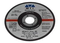 257-125 MTI Diamond Cutting Disc, 125mm x 1mm Thick, P80 Grit, 1 in pack