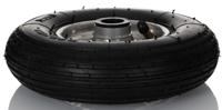 858-893 RS PRO Black Rubber Shock Absorbing Trolley Wheel, 75kg