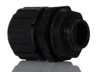 pf16m16abl Adaptaflex Straight, Conduit Fitting, 16mm Nominal Size, M16, Nylon 66, Black IP67 rating