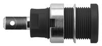seb-6450-ni-sw Schutzinger Black Female Banana Socket, 4 mm Connector, Tab Termination, 24A, 1000V, Nickel Plating
