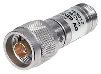 682017a Huber+Suhner 50Ω RF Attenuator N Connector N Plug to N Socket 0.8 dB, 20 dB, Operating Frequency 12.4GHz