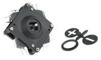2v1-7f-11-87 APEM 2-Axis Joystick Switch IP65 250V ac
