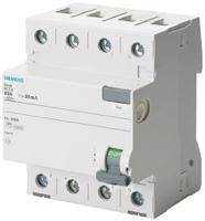 5sv4644-0 Siemens 5SV4644 RCCB, 40A, 4 Pole, 300mA, Type AC, 400V ac