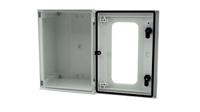 192-7124 RS PRO Fibreglass Reinforced Polyester Wall Box, IP66, Viewing Window, 400 mm x 300 mm x 200mm