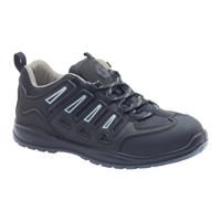 sf101b09 Rodo SF101 Unisex Black Steel Toe Capped Safety Trainers, UK 9, EU 43