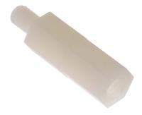 325-794 RS PRO Standoff, M4 x M4 Thread, 19mm Body, Nylon 66, Male/Female, 6mm Stud