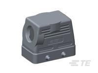 t1210100125-000 TE Connectivity HDC Heavy Duty Power Connector Hood, M25 Thread, Side Entry
