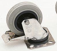 15304g-fr LAG Braked Swivel Castor Wheel, 55kg Capacity, 80mm Wheel