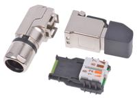 j00026a4113 Telegartner MFP8 Series Male RJ45 Connector, Cable Mount, Cat6a Right Angle 4P4C -Way