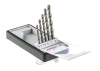 2607010526 Bosch 5-Piece Twist Drill Bit Set for Masonry, 8mm Max, 5mm Min, Carbide Tipped Bits
