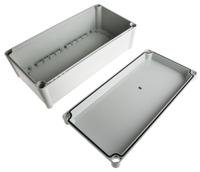 pc-3819-13-g-enclosure Fibox SOLID PC Series Grey Polycarbonate Enclosure, IP67, Grey Lid, 378 x 188 x 130mm