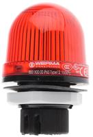 80010000 Werma EM 800 Series Red Steady Beacon, 12 → 240 V ac/dc, Panel Mount, Incandescent Bulb, IP65
