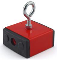 hm6460 Holding Magnet, 45kg for fl at steel surfaces, Hand tools and other ferrous items on contact, nails