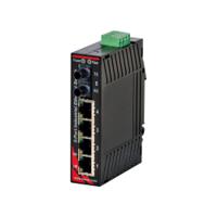 sl-5es-2st N-Tron SL-5ES Series DIN Rail Mount Ethernet Switch, 4 RJ45 Ports, 10/100Mbit/s Transmission, 10 → 30V dc