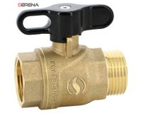 570002s Sferaco Nickel Plated Brass Ball Valve, Ball Valve, Threaded, BSP 1/4in, 40bar Operating Pressure