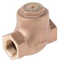 282-0828 RS PRO Bronze Single Check Valve, BSPT 1/2in, 25 bar