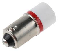 212-503 RS PRO Red LED Indicator Lamp, 28V dc, BA9s Base, 10mm Diameter, 1750mcd