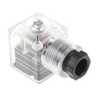 811-8275 RS PRO 2P+E DIN 43650 A, Female Solenoid Valve Connector with Indicator Light, 24 V dc Voltage