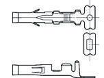 350415-1 TE Connectivity .093 Commercial Series Female Crimp Terminal, 20AWG Min, 14AWG Max