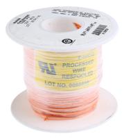 5856-or005 Alpha Wire Hook-up Wire TEFLON Series Orange 0.62 mm² Hook Up Wire, 20 AWG, 19/0.20 mm, 30m, PTFE Insulation, 5856 OR005
