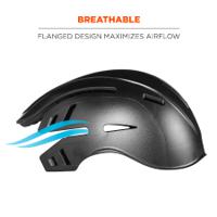23374 Ergodyne Black Standard Peak Bump Cap, Foam Protective Material