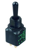 12144x778 APEM Toggle Switch, Panel Mount, On-On-On, DPST, Solder Lug Terminal, 30V dc