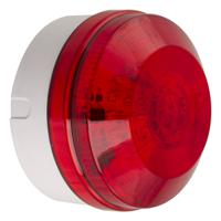 led195-05wh-sb-02 Moflash LED195 Series Red Flashing Beacon, 85 → 280 V ac, 85 → 380 V dc, Surface Mount, Wall Mount, LED