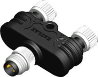 208-0602 RS PRO 3 Pole M8 Plug to 3 Pole M12 Socket Adapter