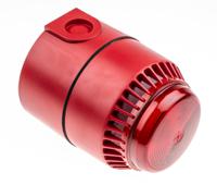 640451full-0079x Eaton Red Sounder Beacon, 18 → 24 V dc, IP55, IP65, Wall Mount, 101dB at 1 Metre