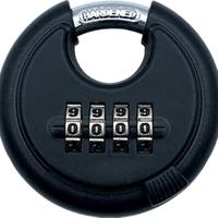 276-9567 RS PRO Combination Zinc Alloy Combination Padlock, Keyed Alike, 14.2mm Shackle, 24.25mm Body