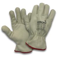 colddriver-8 Lebon Protection Yellow Fleece Leather Glove, Size 8