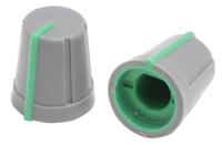 467-6702 RS PRO 13mm Grey Potentiometer Knob for 6.4mm Shaft D Shaped
