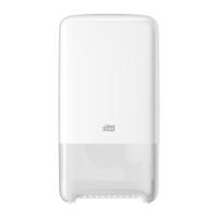 557500 Tork White Plastic Toilet Roll Dispenser, 140mm x 344mm x 184mm