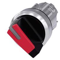 3su1052-2bf20-0aa0 Siemens SIRIUS ACT 3SU10 Series 2 Position Selector Switch Head, 22mm Cutout, Red Handle