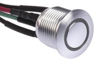 175-8540 RS PRO Illuminated Push Button Switch, Momentary, Panel Mount, 16mm Cutout, SPST, White LED, 36V dc, IP67