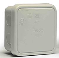 jb-25-g Fibox Light Grey Polypropylene Junction Box, IP65, 90 x 90 x 49mm