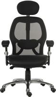 221-6337 RS PRO Black Fabric Executive Chair, 150kg Weight Capacity