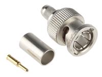 j01002a1288 Telegartner, Plug Cable Mount BNC Connector, 75Ω, Crimp Termination, Straight Body