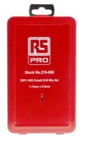216-690 RS PRO 25-Piece Twist Drill Bit Set for Metal, 13mm Max, 1mm Min, HSS-E Cobalt Bits