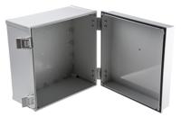 cab-pc-303018-g-cabinet Fibox CAB PC Series Polycarbonate Wall Box, IP65, 300 mm x 300 mm x 180mm