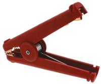 bu-102bk-2 Mueller Electric Crocodile Clip, Copper Contact, 300A, Red