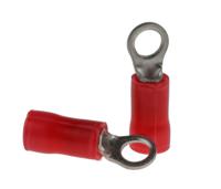 34142 TE Connectivity, PLASTI-GRIP Insulated Crimp Ring Terminal, M3.5 Stud Size, 0.26mm² to 1.65mm² Wire Size, Red