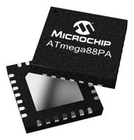atmega88v-10mu Microchip ATMEGA88V-10MU, 8 bit AVR, ATMEGA88V Microcontroller, 10 MHz, 8kB FLASH, 32-Pin QFN